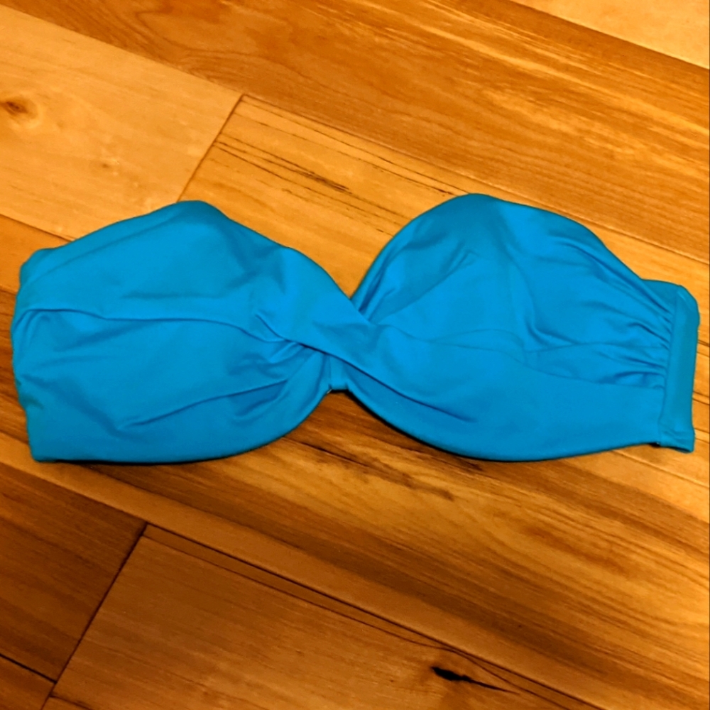 Victoria secret 32D teal blue bikini top